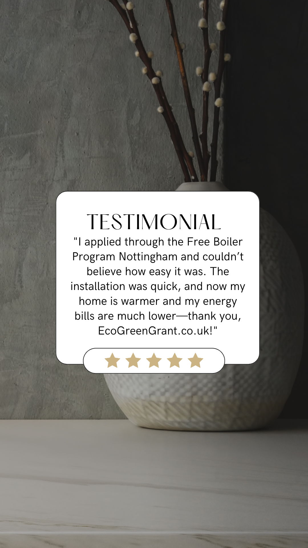 Elegant Client Testimonial 5 Star Review Instagram Story