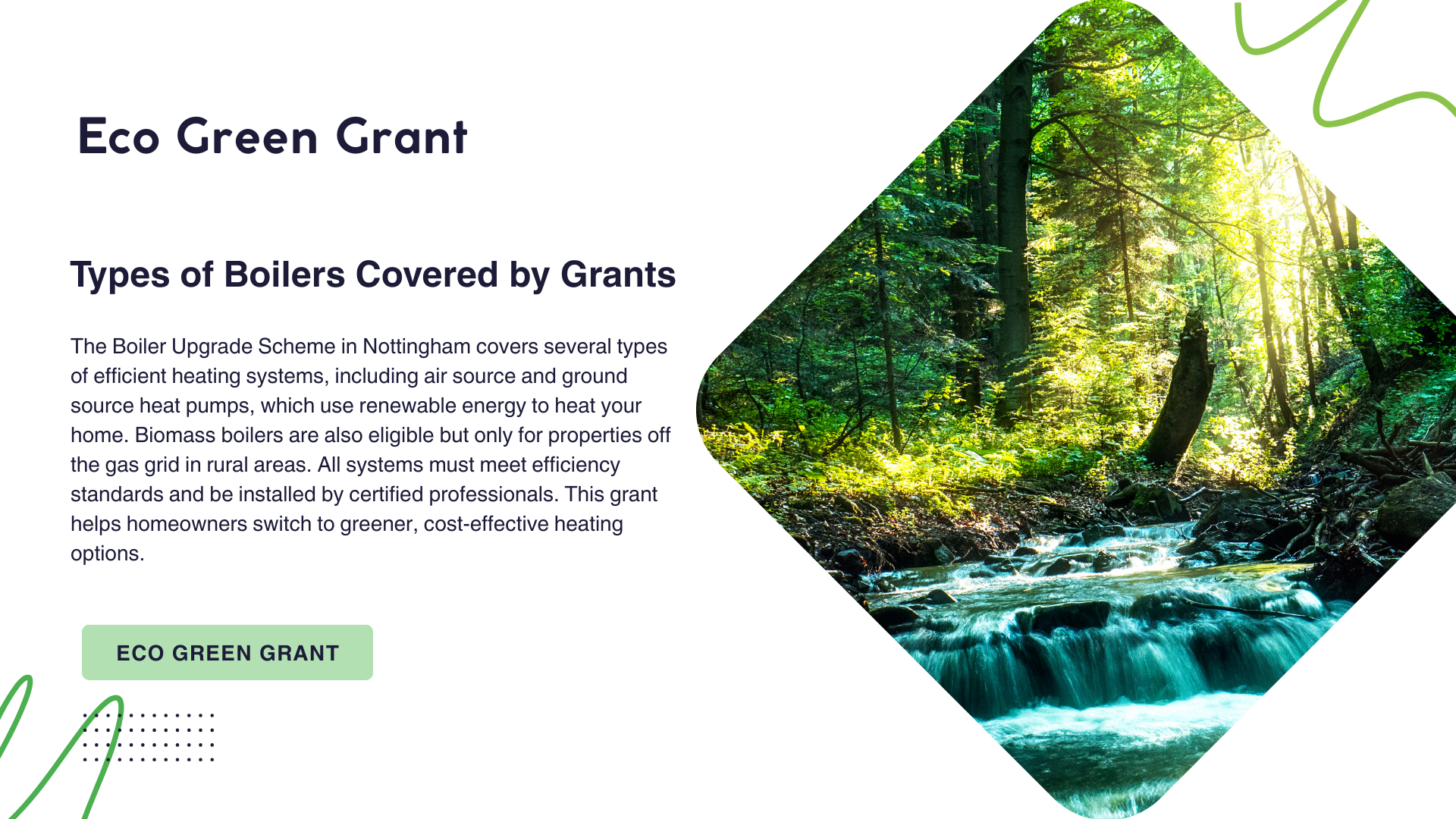 Types of Boilers Covered by Grants