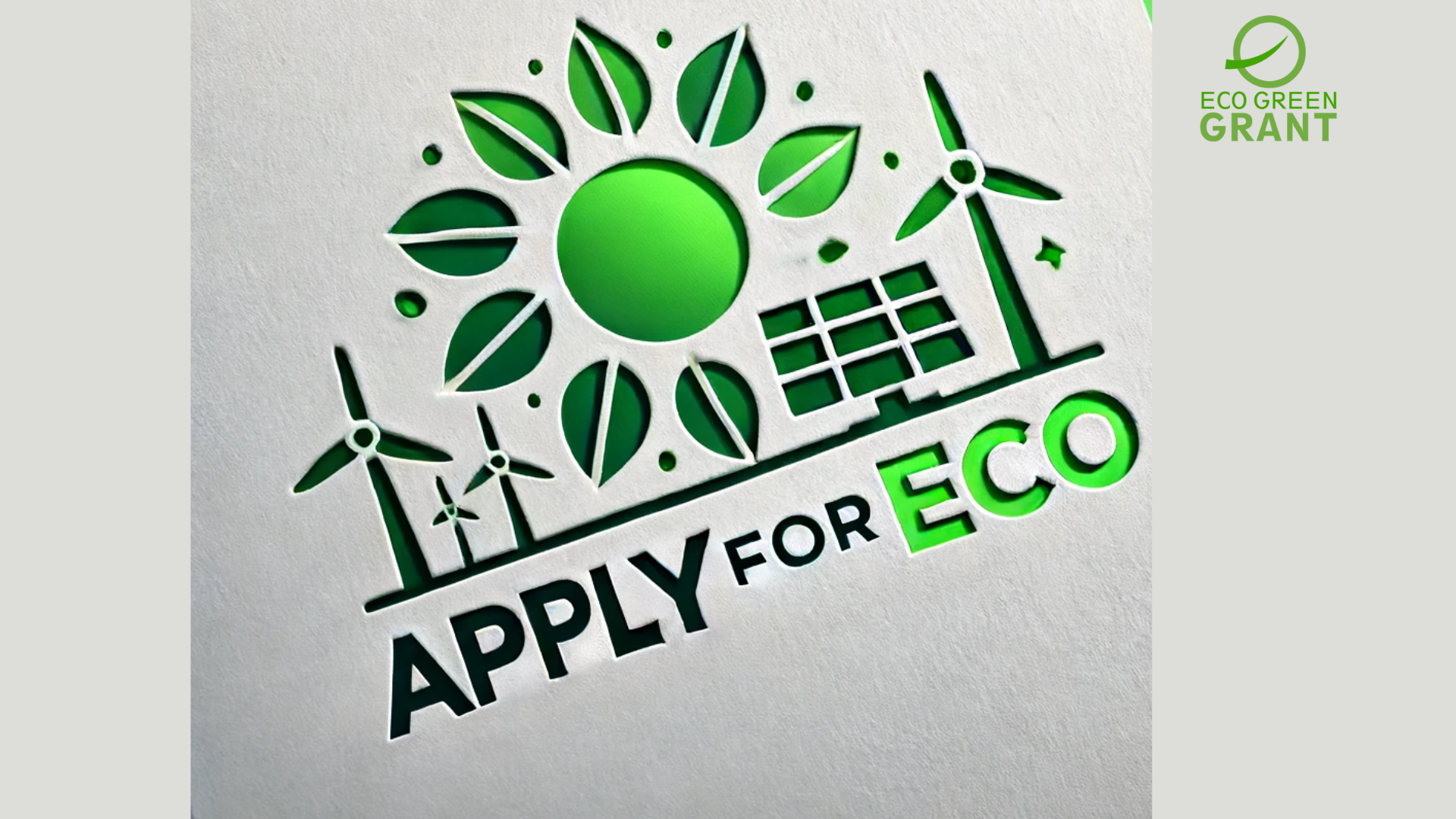 How to apply for eco green grants